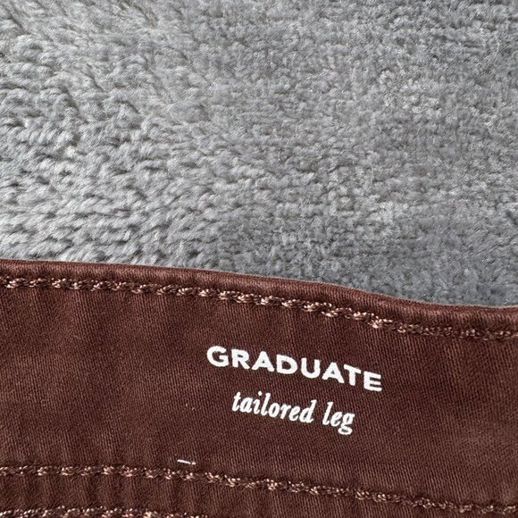 AG Adriano Goldschmied Graduate Pants Men 40x26 Brown Tailored Leg Casual Dress - Picture 4 of 11